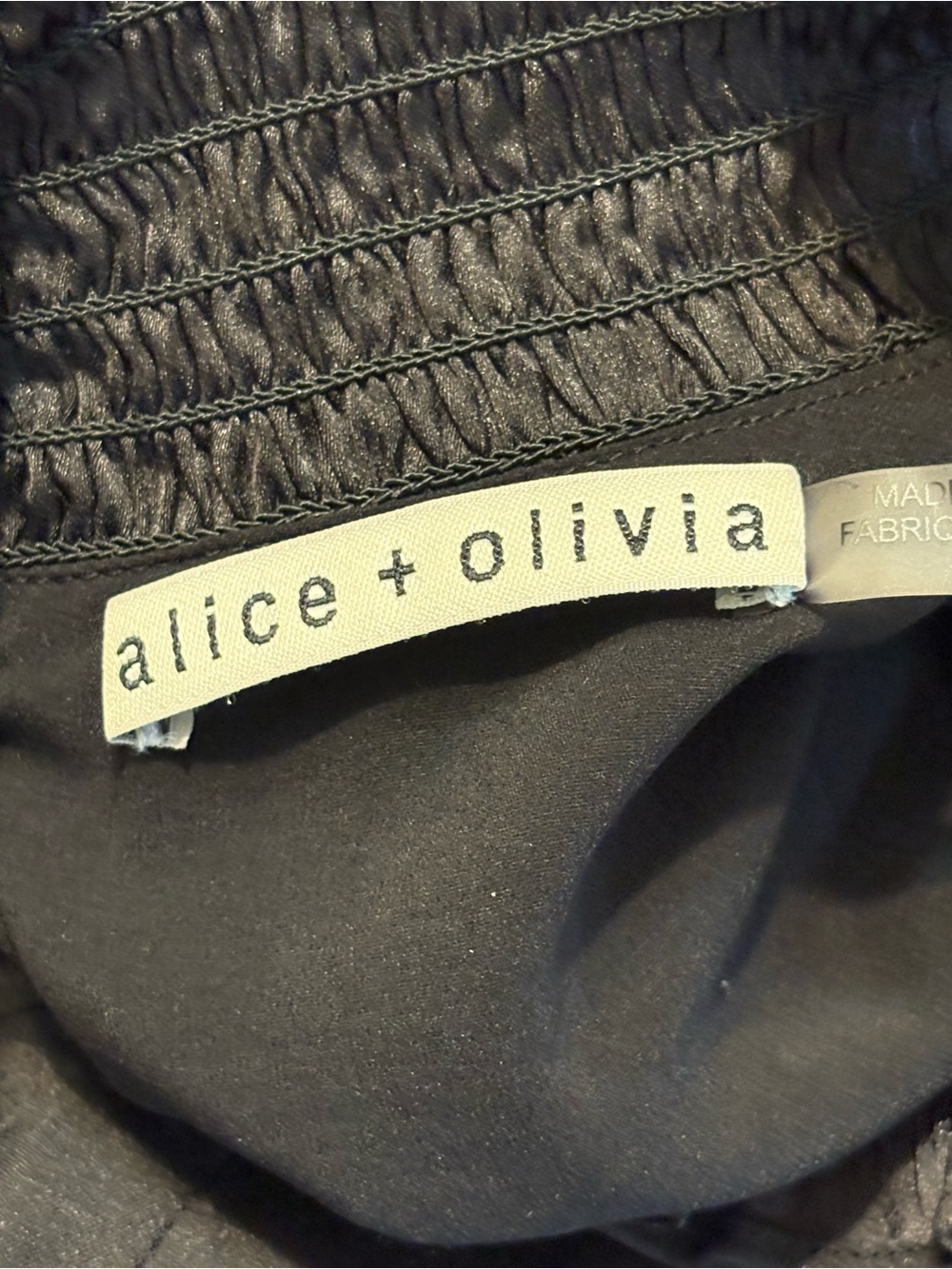 Alice + Olivia Aislyn black mock-neck mini dress w/ flutter sleeves Size 8 - Picture 7 of 16